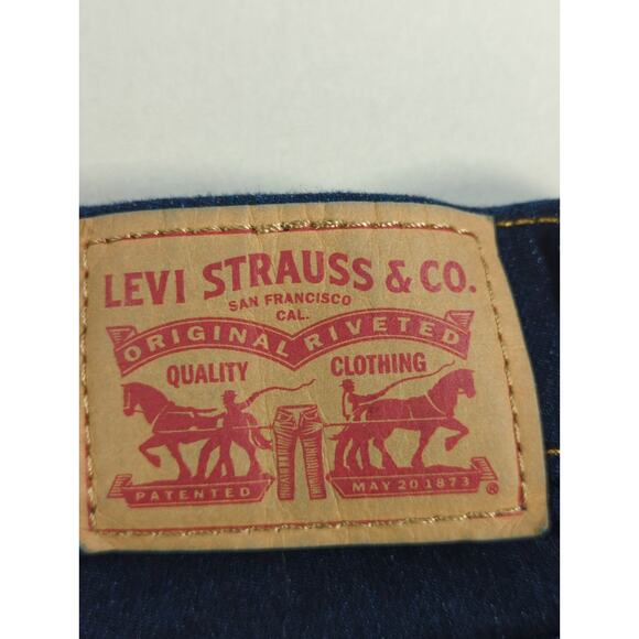 Levis 311 Shaping Skinny Jeans Womens Dark Wash Blue Stretch Mid Rise Denim 27 - Picture 2 of 13